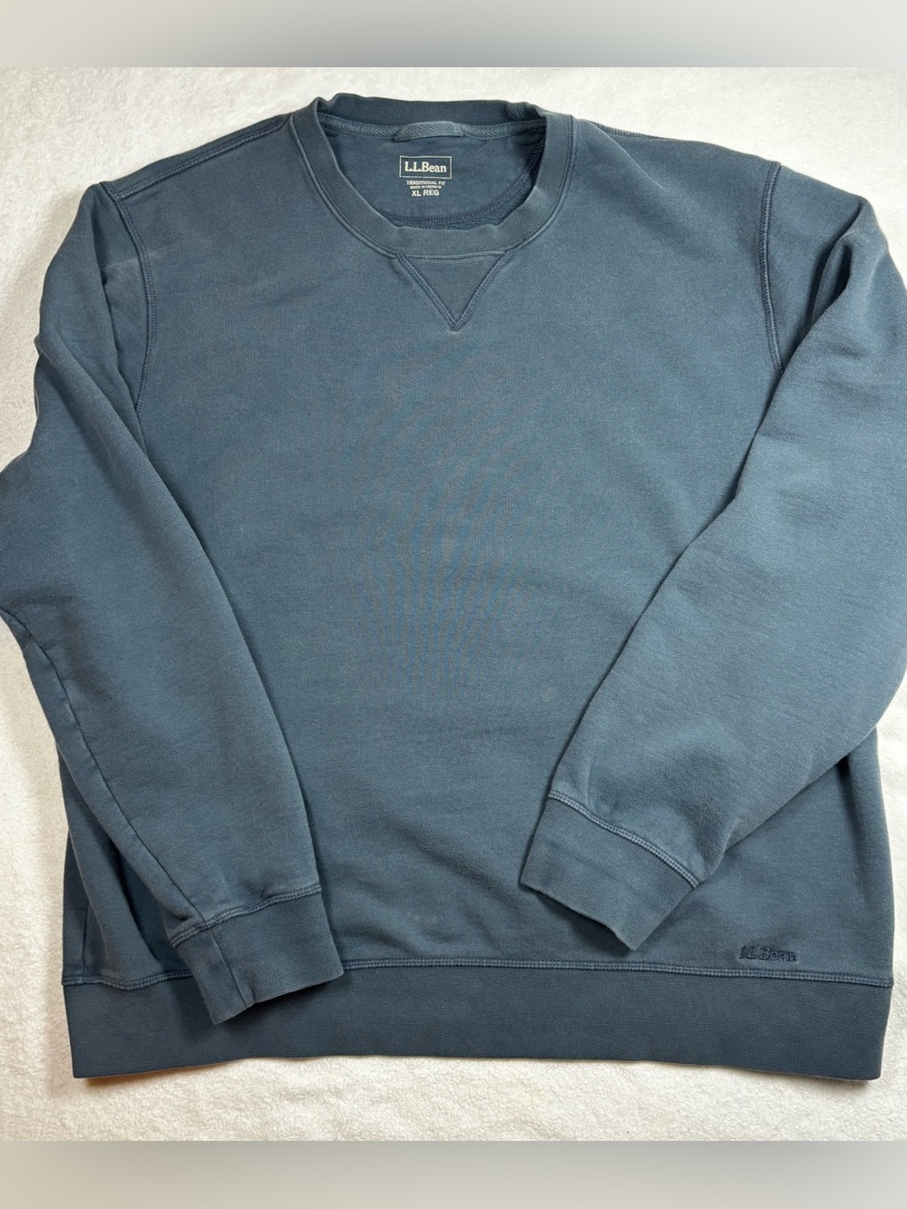 Men’s L.L.Bean XL Crewneck Soft Cotton Blend Fleece Pullover Sweater